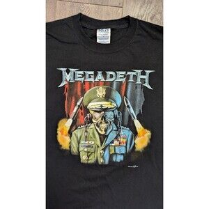 Megadeth Vic Rattlehead Thrash Metal Speed Metal Worn Down Used T-shirt Large